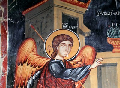 Affresco bizantino del XV secolo da Unbekannt Unbekannt